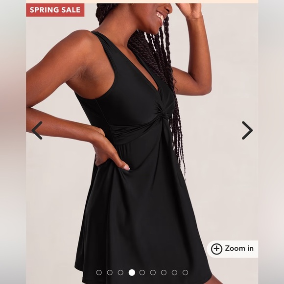 Shapermint Plus Size 4XL Essentials Swim Knot-Front Swim Dress - Picture 2 of 7